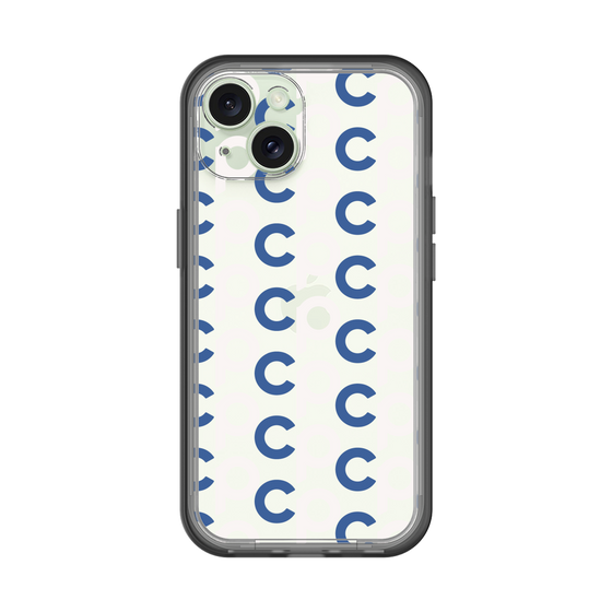 Slim Protection Premium Case［ Original - CASEPLAY Initial All-over Pattern - Navy ］