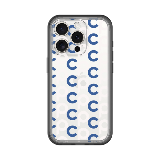 Slim Protection Premium Case［ Original - CASEPLAY Initial All-over Pattern - Navy ］