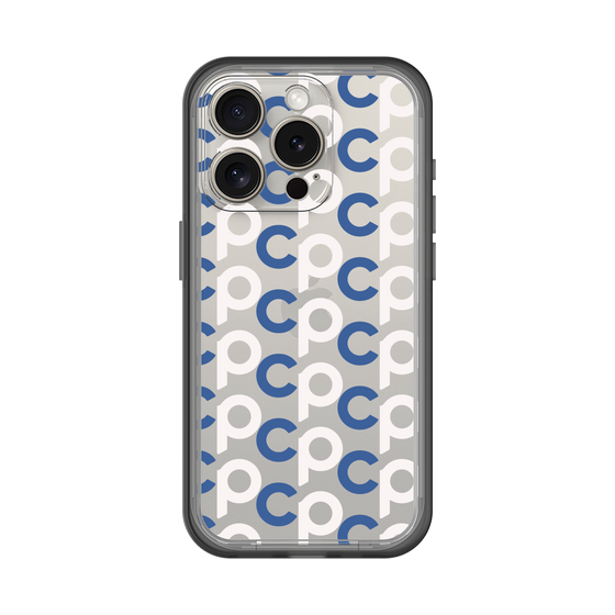 Slim Protection Premium Case［ Original - CASEPLAY Initial All-over Pattern - Navy ］