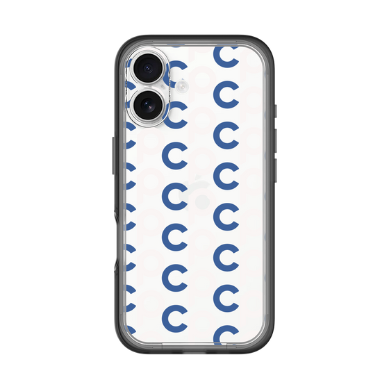 Slim Protection Premium Case［ Original - CASEPLAY Initial All-over Pattern - Navy ］