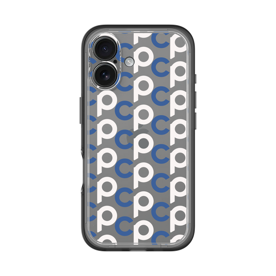 Slim Protection Premium Case［ Original - CASEPLAY Initial All-over Pattern - Navy ］