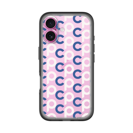 Slim Protection Premium Case［ Original - CASEPLAY Initial All-over Pattern - Navy ］