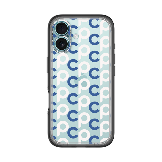 Slim Protection Premium Case［ Original - CASEPLAY Initial All-over Pattern - Navy ］
