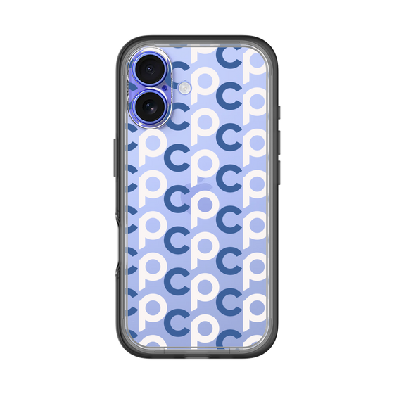 Slim Protection Premium Case［ Original - CASEPLAY Initial All-over Pattern - Navy ］