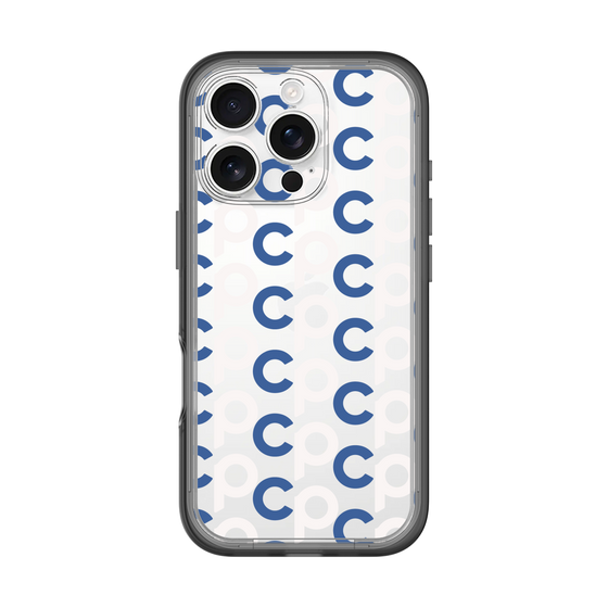 Slim Protection Premium Case［ Original - CASEPLAY Initial All-over Pattern - Navy ］