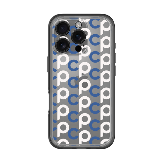 Slim Protection Premium Case［ Original - CASEPLAY Initial All-over Pattern - Navy ］