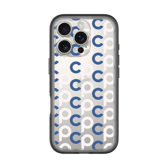 Slim Protection Premium Case［ Original - CASEPLAY Initial All-over Pattern - Navy ］