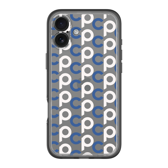 Slim Protection Premium Case［ Original - CASEPLAY Initial All-over Pattern - Navy ］