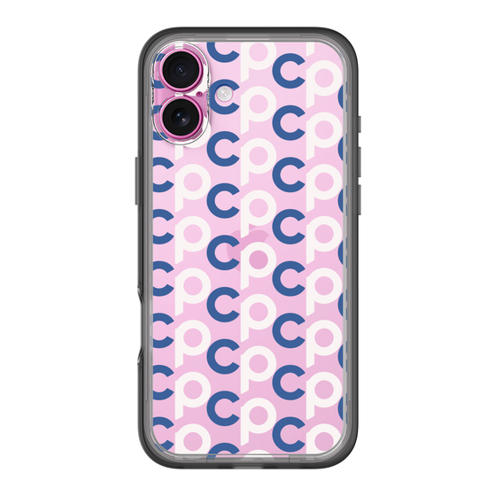 Slim Protection Premium Case［ Original - CASEPLAY Initial All-over Pattern - Navy ］