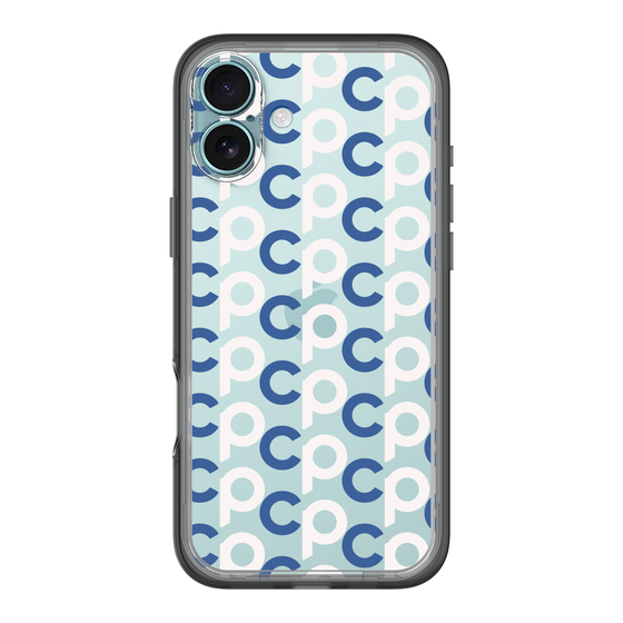 Slim Protection Premium Case［ Original - CASEPLAY Initial All-over Pattern - Navy ］