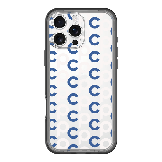 Slim Protection Premium Case［ Original - CASEPLAY Initial All-over Pattern - Navy ］