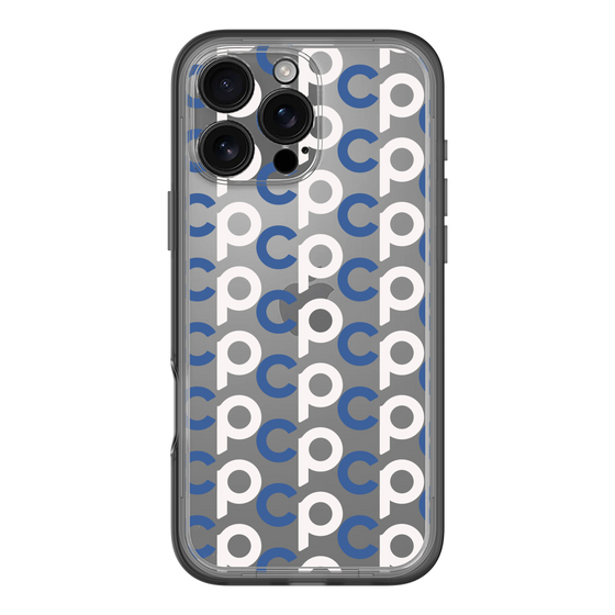 Slim Protection Premium Case［ Original - CASEPLAY Initial All-over Pattern - Navy ］