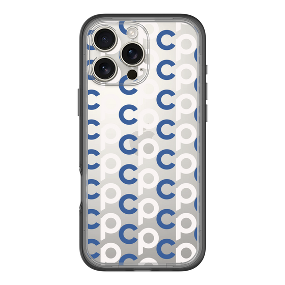 Slim Protection Premium Case［ Original - CASEPLAY Initial All-over Pattern - Navy ］