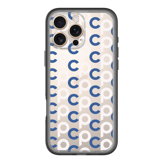 Slim Protection Premium Case［ Original - CASEPLAY Initial All-over Pattern - Navy ］