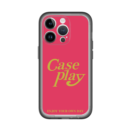 Slim Protection Premium Case［ Original - ENJOY YOUR OWN DAY - Red ］