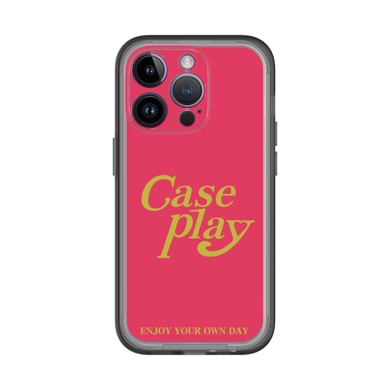 Slim Protection Premium Case［ Original - ENJOY YOUR OWN DAY - Red ］