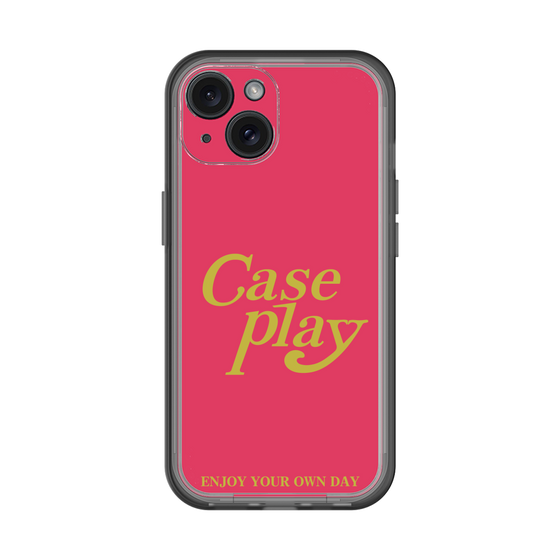 Slim Protection Premium Case［ Original - ENJOY YOUR OWN DAY - Red ］