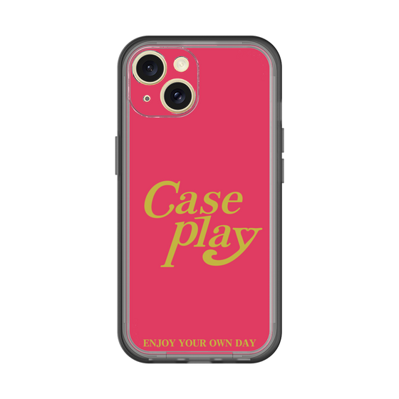 Slim Protection Premium Case［ Original - ENJOY YOUR OWN DAY - Red ］