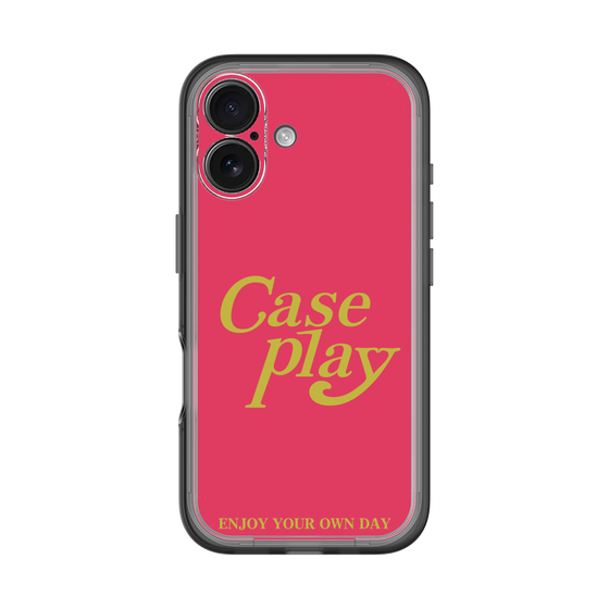 Slim Protection Premium Case［ Original - ENJOY YOUR OWN DAY - Red ］