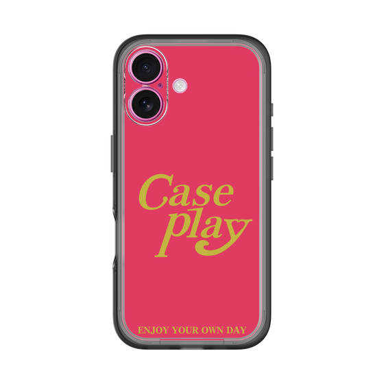 Slim Protection Premium Case［ Original - ENJOY YOUR OWN DAY - Red ］