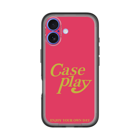 Slim Protection Premium Case［ Original - ENJOY YOUR OWN DAY - Red ］