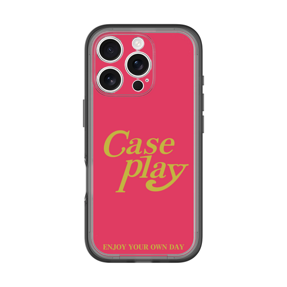 Slim Protection Premium Case［ Original - ENJOY YOUR OWN DAY - Red ］