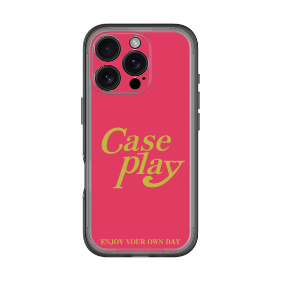 Slim Protection Premium Case［ Original - ENJOY YOUR OWN DAY - Red ］
