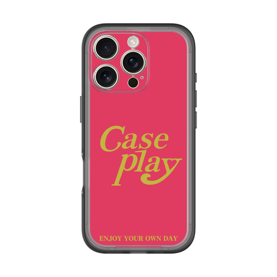 Slim Protection Premium Case［ Original - ENJOY YOUR OWN DAY - Red ］