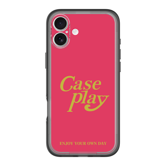 Slim Protection Premium Case［ Original - ENJOY YOUR OWN DAY - Red ］