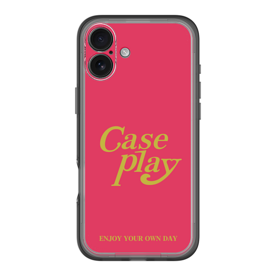Slim Protection Premium Case［ Original - ENJOY YOUR OWN DAY - Red ］