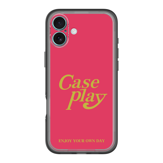Slim Protection Premium Case［ Original - ENJOY YOUR OWN DAY - Red ］