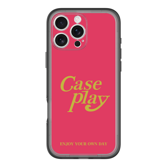 Slim Protection Premium Case［ Original - ENJOY YOUR OWN DAY - Red ］