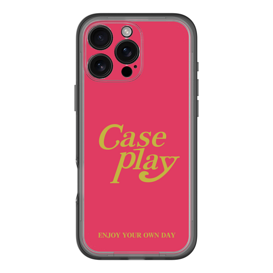 Slim Protection Premium Case［ Original - ENJOY YOUR OWN DAY - Red ］