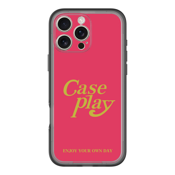 Slim Protection Premium Case［ Original - ENJOY YOUR OWN DAY - Red ］