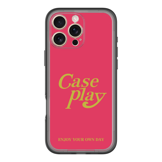 Slim Protection Premium Case［ Original - ENJOY YOUR OWN DAY - Red ］