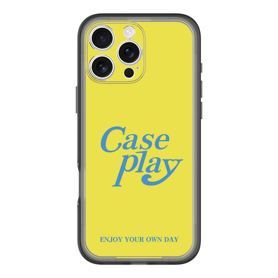 Slim Protection Premium Case［ Original - ENJOY YOUR OWN DAY - Yellow ］