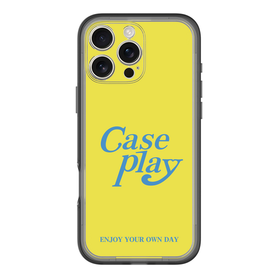 Slim Protection Premium Case［ Original - ENJOY YOUR OWN DAY - Yellow ］