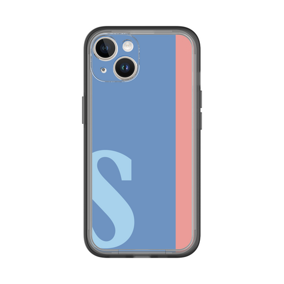 Slim Protection Premium Case［ オリジナル - initial color line - S blue ］