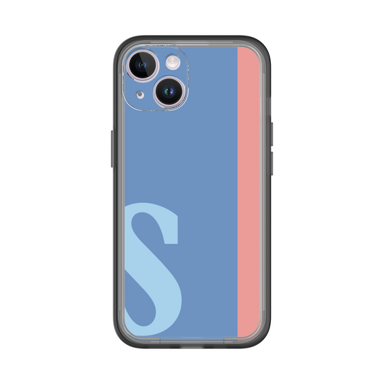Slim Protection Premium Case［ オリジナル - initial color line - S blue ］