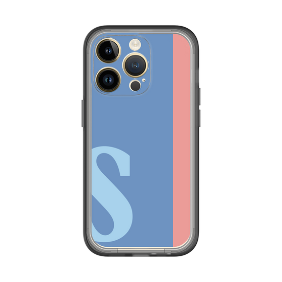 Slim Protection Premium Case［ オリジナル - initial color line - S blue ］