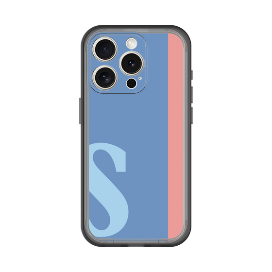 Slim Protection Premium Case［ オリジナル - initial color line - S blue ］