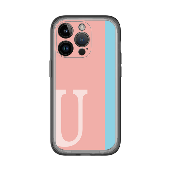 Slim Protection Premium Case［ オリジナル - initial color line - U pink ］