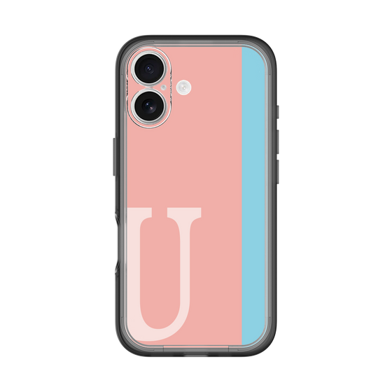 Slim Protection Premium Case［ オリジナル - initial color line - U pink ］