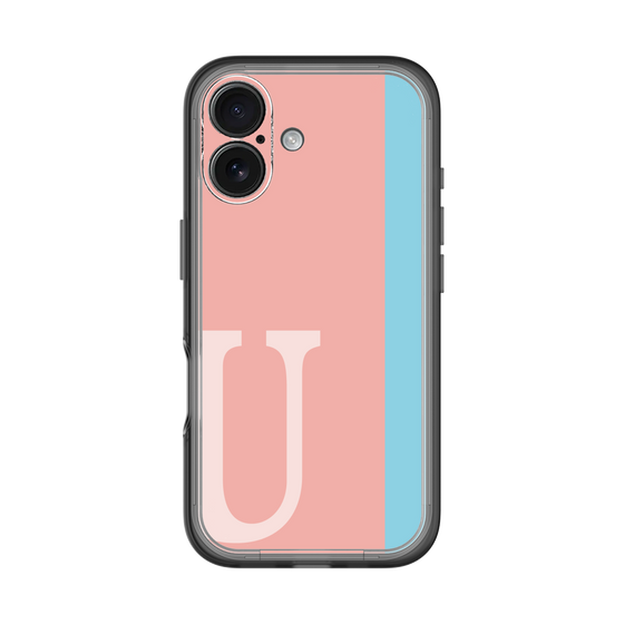 Slim Protection Premium Case［ オリジナル - initial color line - U pink ］