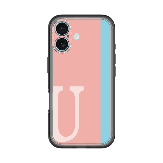 Slim Protection Premium Case［ オリジナル - initial color line - U pink ］