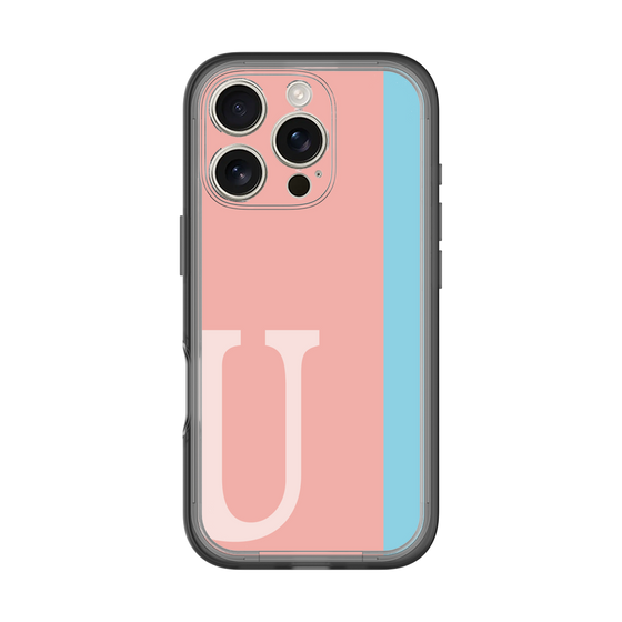 Slim Protection Premium Case［ オリジナル - initial color line - U pink ］