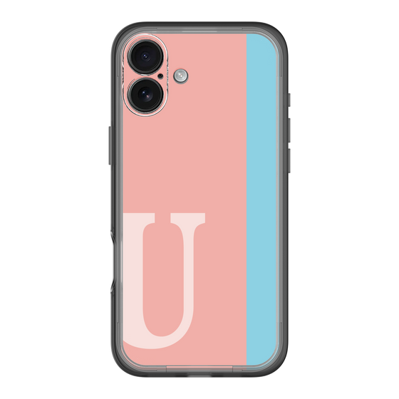 Slim Protection Premium Case［ オリジナル - initial color line - U pink ］