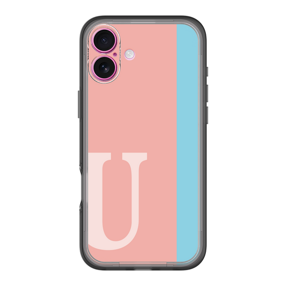 Slim Protection Premium Case［ オリジナル - initial color line - U pink ］