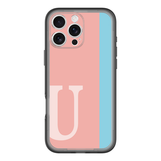 Slim Protection Premium Case［ オリジナル - initial color line - U pink ］