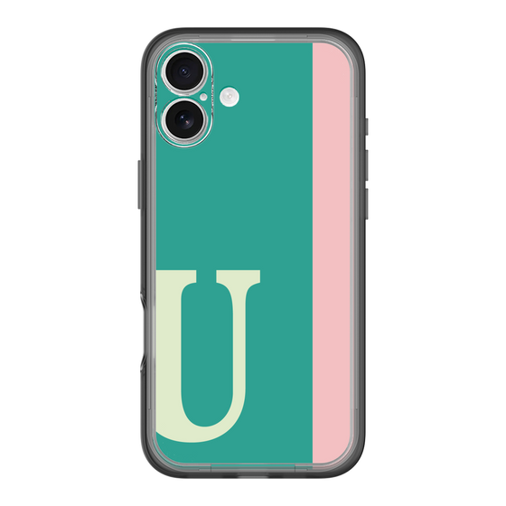 Slim Protection Premium Case［ オリジナル - initial color line - U green ］